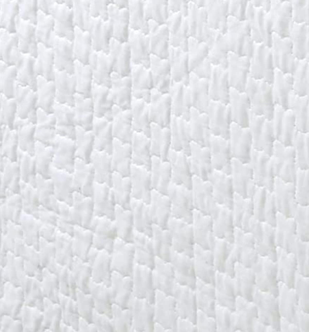 White Quilted Bed Skirt Dust Ruffle Matelasse Tailored 16" Drop (Queen)