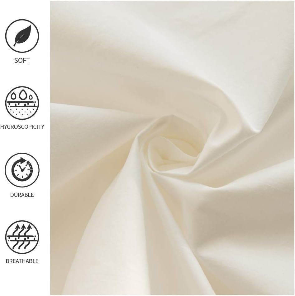 Simple&Opulence Belgian Linen Bed Skirt with Classic 14 inch Tailored Drop Dust Ruffle, Easy Fit Breathable Premium Natural Flax- Pleated White, Queen