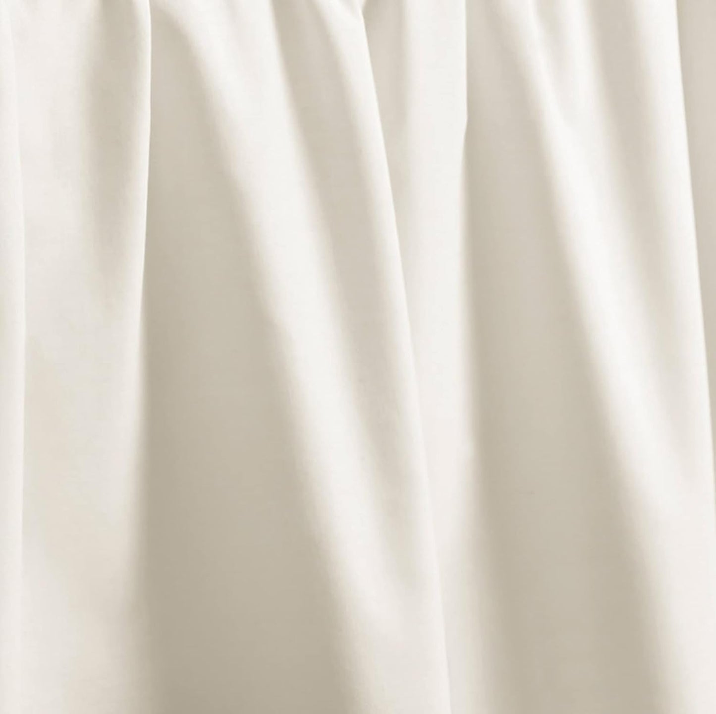 Laura Ashley Home 213151 La Solid Ruffled Bedskirt, White, Queen60X80In