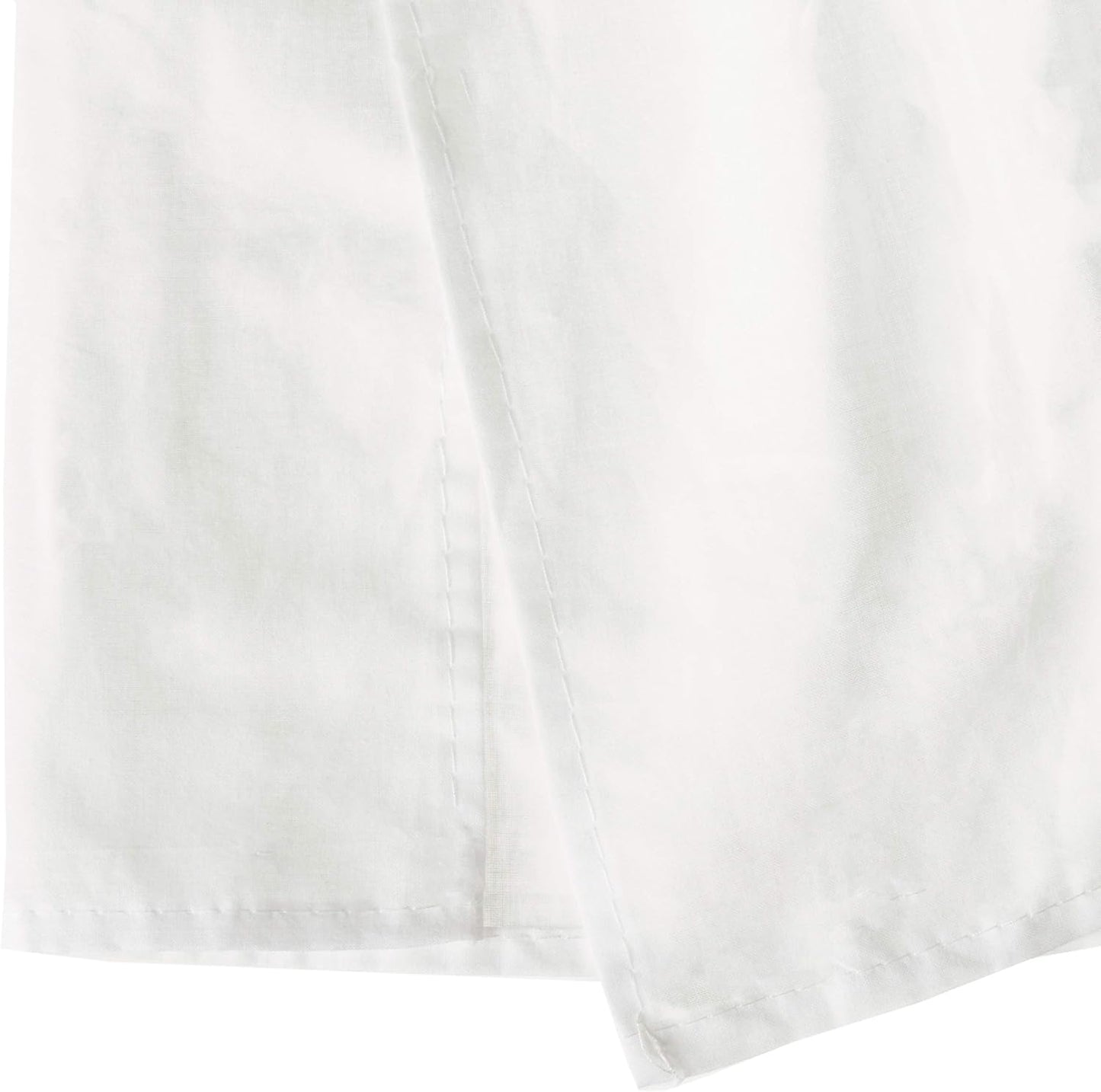 Greenland Home Cotton Voile Dust Ruffle, 18-inch L, White