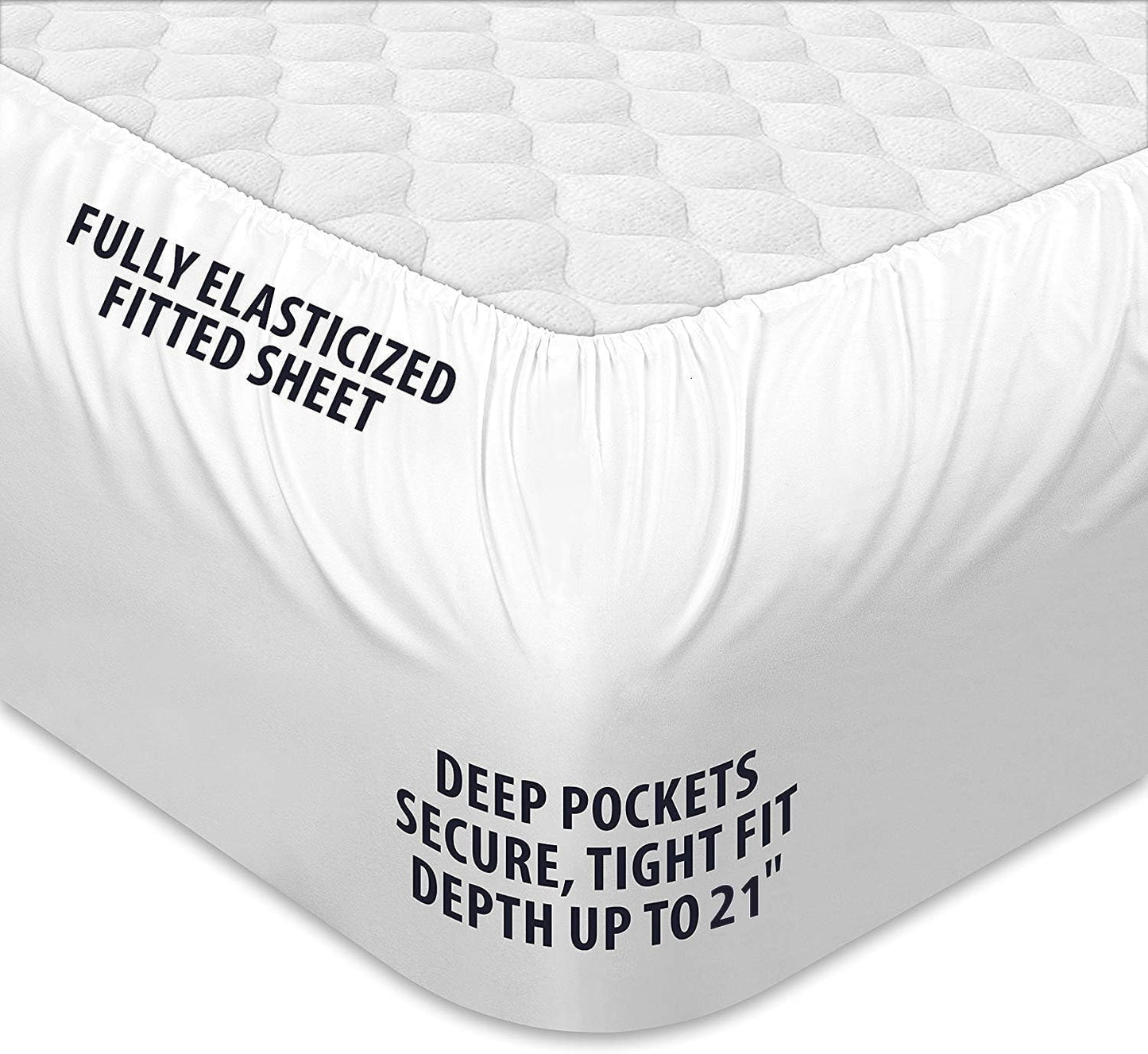 COONP King Mattress Topper, Extra Thick Pillowtop, Cooling Plush Mattress Pad Cover Cotton Top Bed Topper Protector with 8-21 Inch Deep Pocket