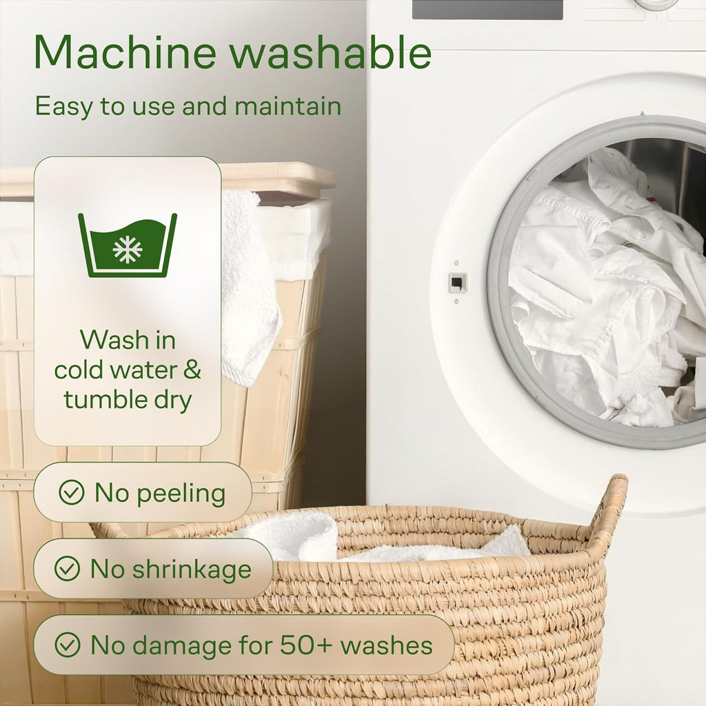 Ultra Soft King Size Mattress Topper - Viscose Made from Bamboo Pillow Top Mattress Pad for Back Pain Relief - Naturally Cooling for Hot Sleepers, Green